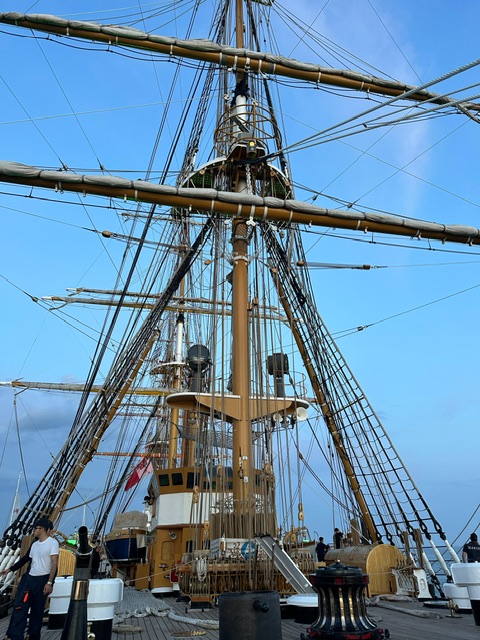 Il passaggio dell''Amerigo Vespucci